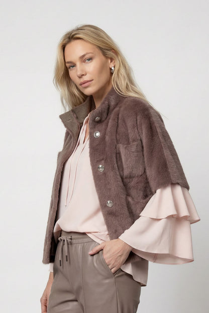 Jacke, taupe