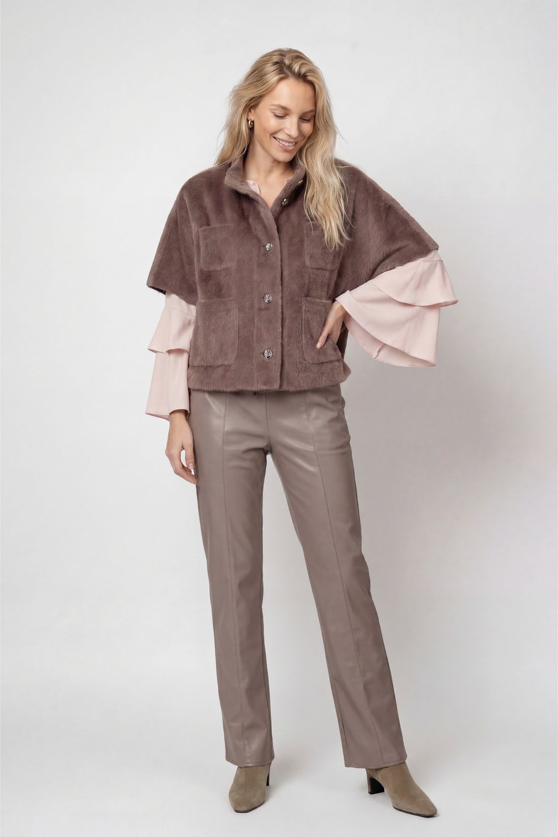 Jacke, taupe