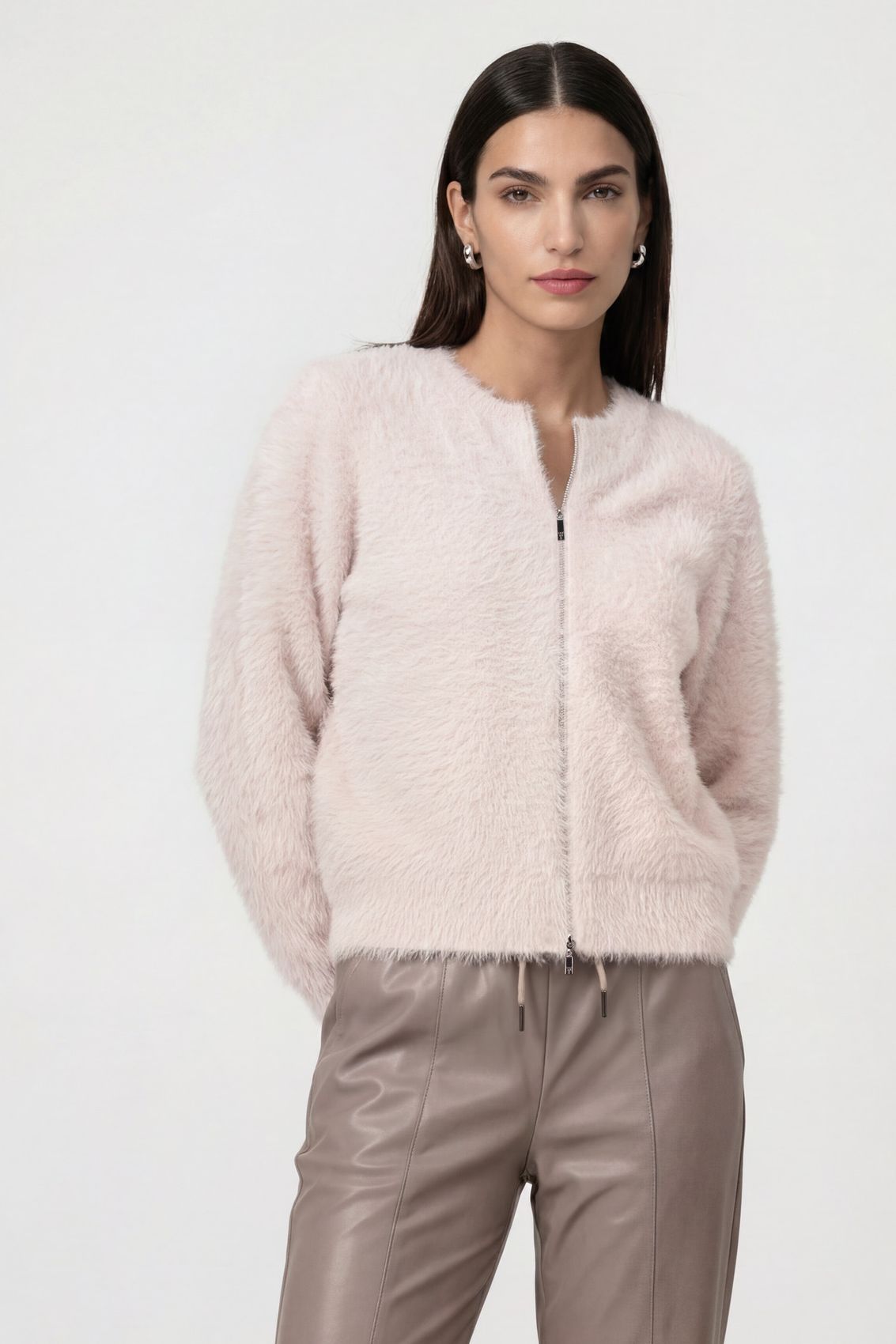 Strickjacke, rosewater