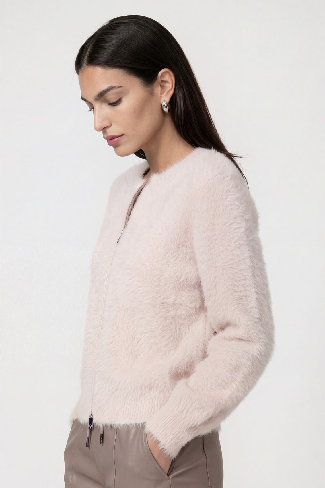Strickjacke, rosewater