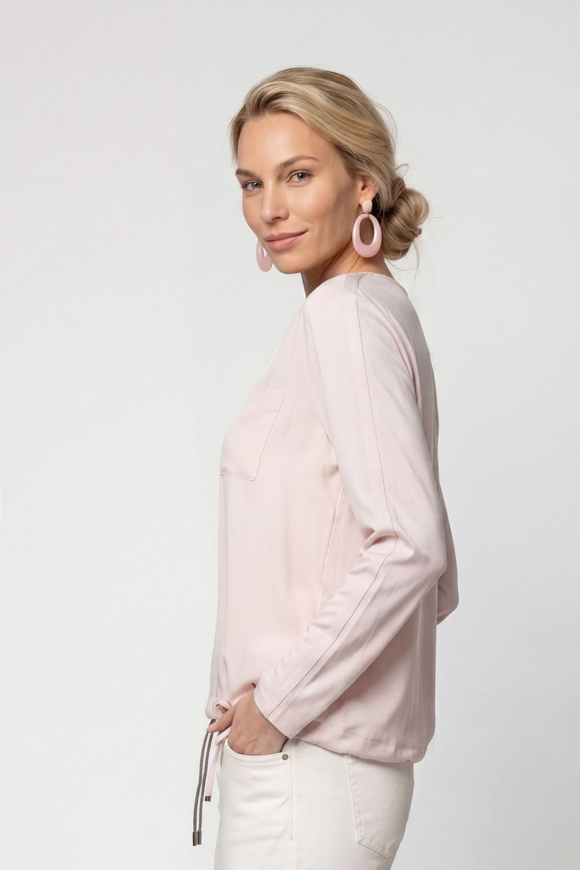 Bluse, rosewater