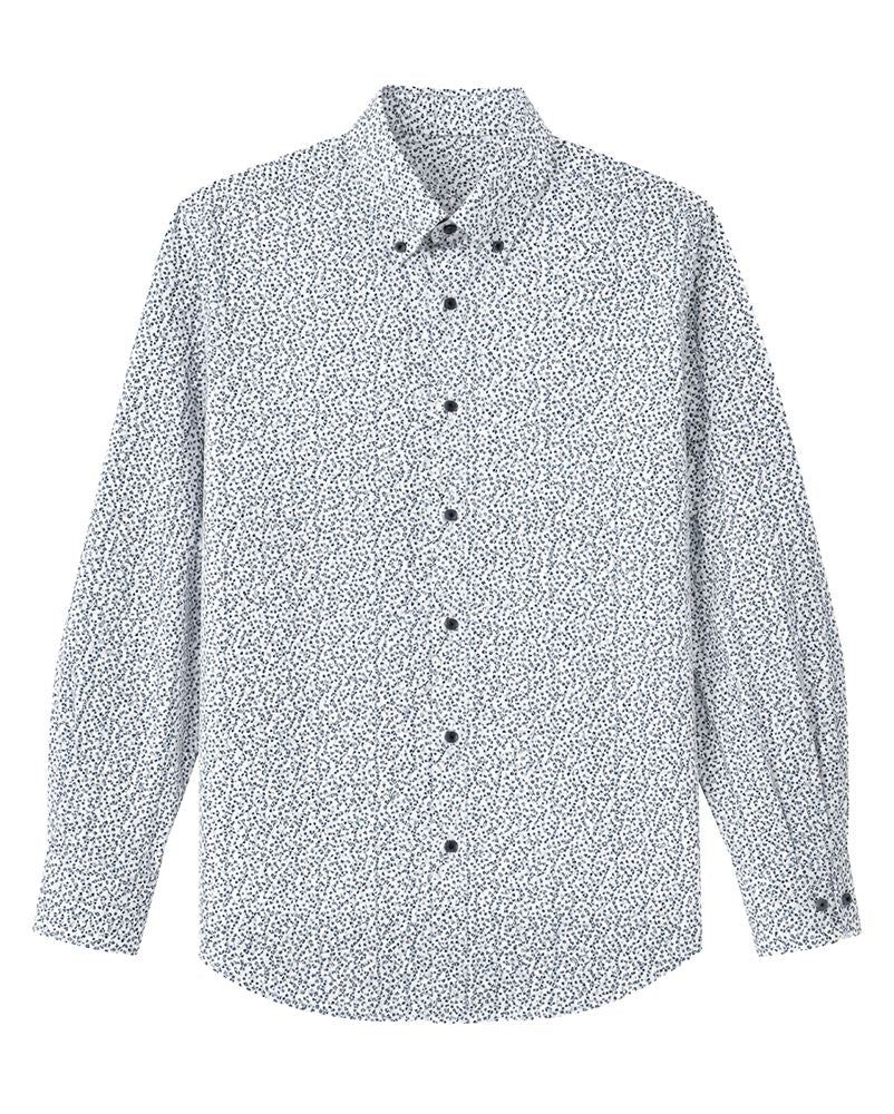 CASA MODA Hemd mit feinem Allover-Muster, comfort fit