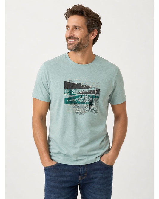 CASA MODA Herren-T-Shirt mit grafischem Frontprint
