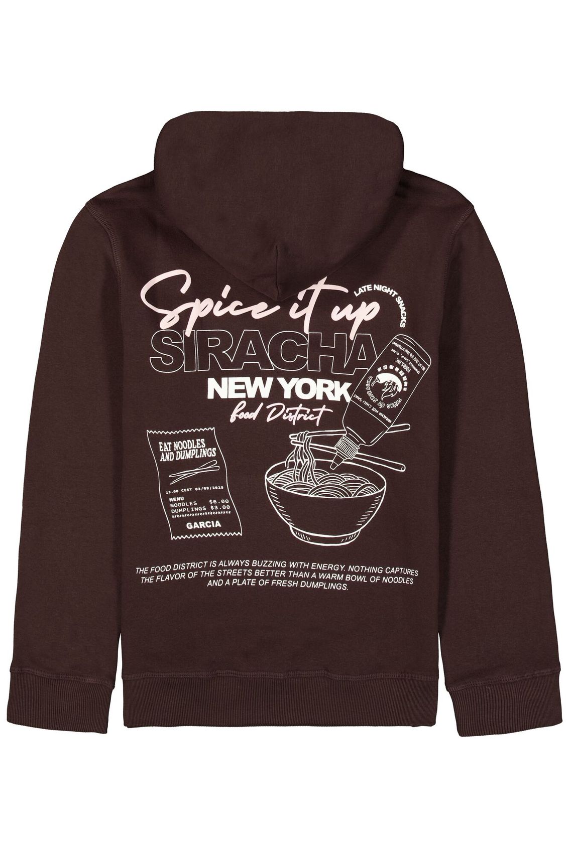 Hoodie mit Front- und Rückprint