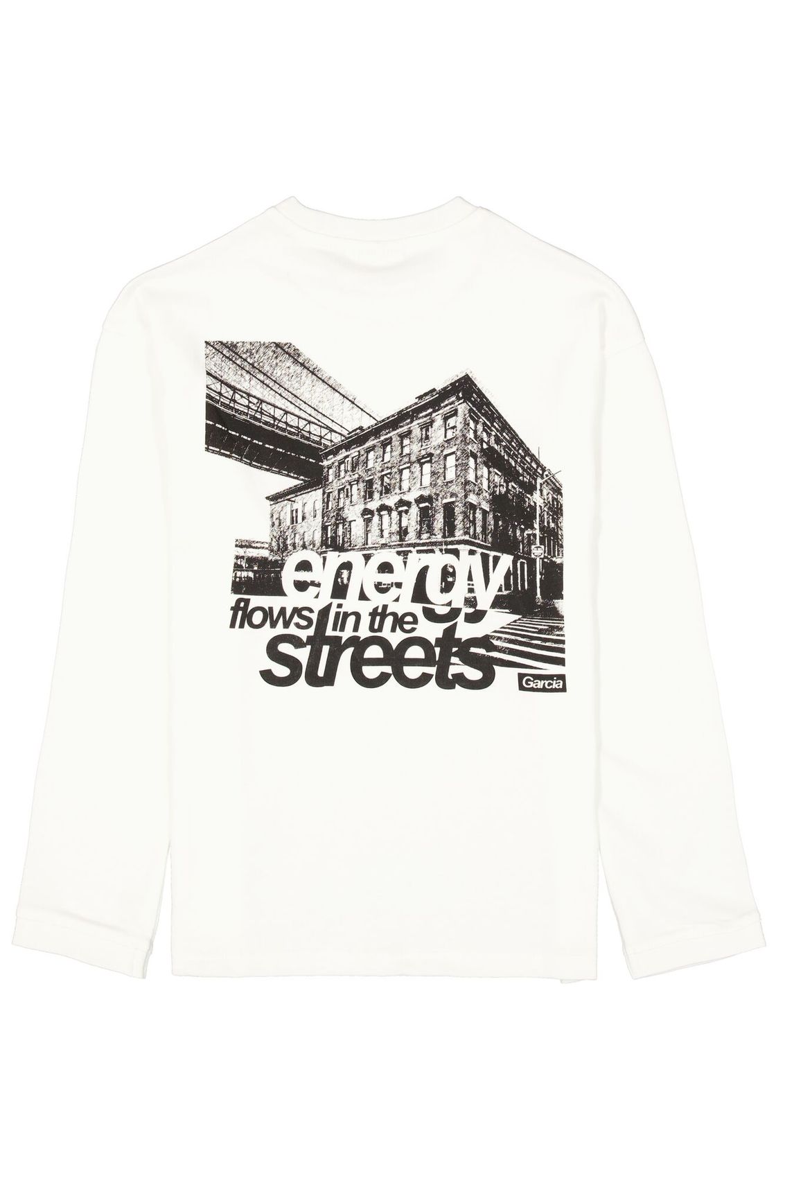 Langarmshirt mit Front- und Rückprint