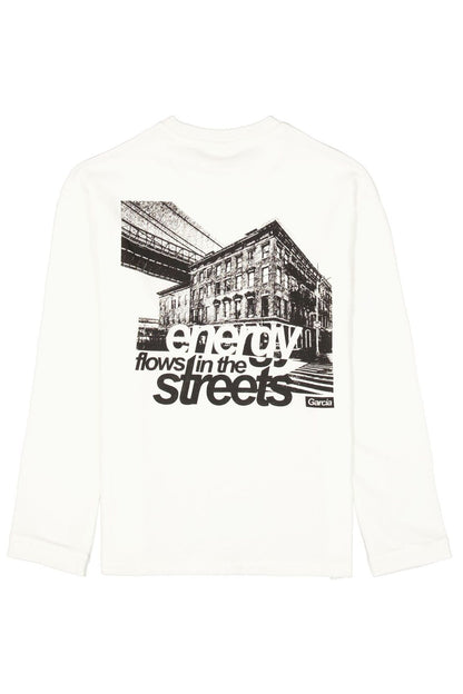 Langarmshirt mit Front- und Rückprint