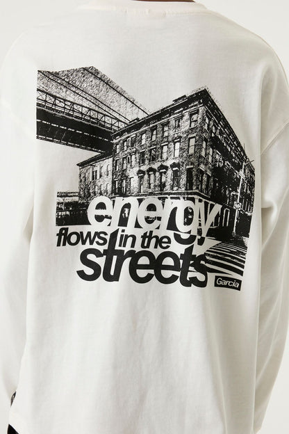 Langarmshirt mit Front- und Rückprint