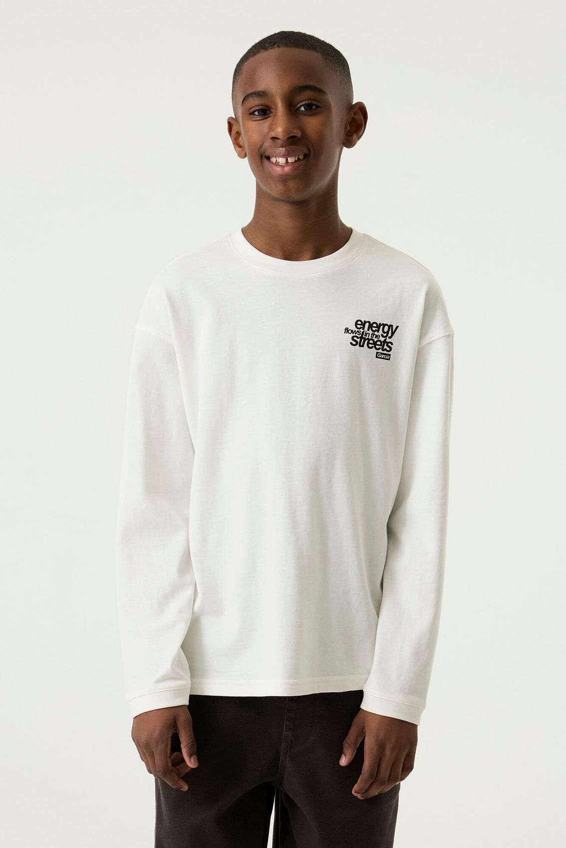 Langarmshirt mit Front- und Rückprint
