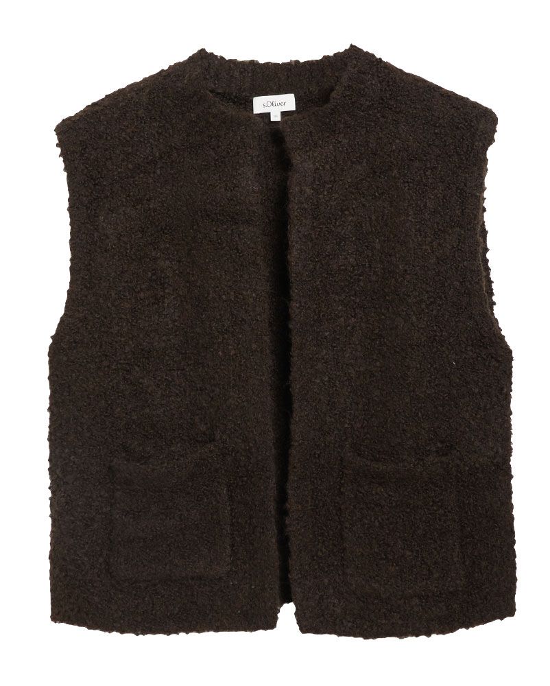 S.OLIVER Teddy-Strickweste
