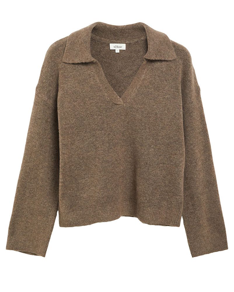 S.OLIVER Weicher Polo-Strickpullover