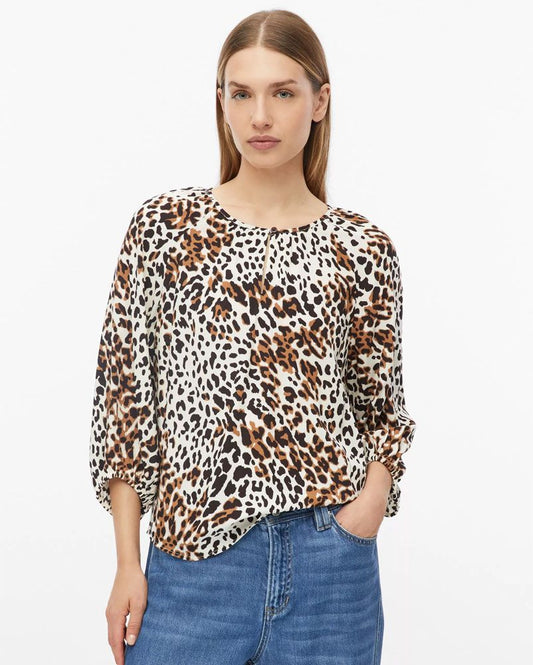 S.OLIVER Bluse im Relaxed Fit mit All-over-Print