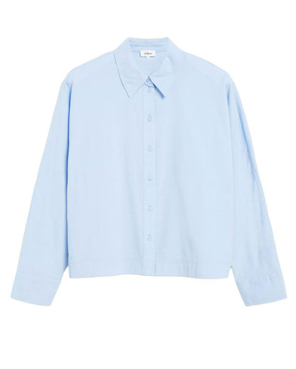 S.OLIVER Feincord-Bluse mit Fledermausärmeln