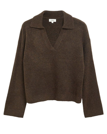 S.OLIVER Weicher Polo-Strickpullover