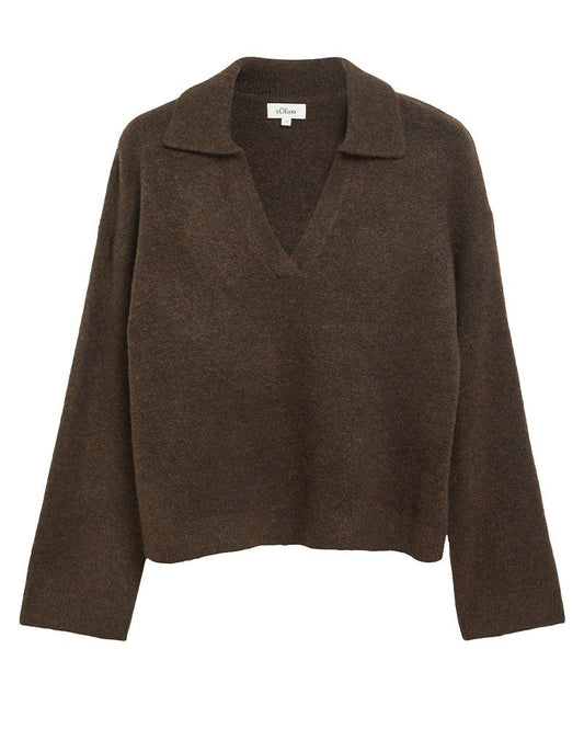 S.OLIVER Weicher Polo-Strickpullover