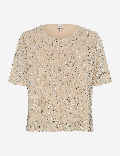 BRAX T-Shirt mit Pailletten "Cara S" 48