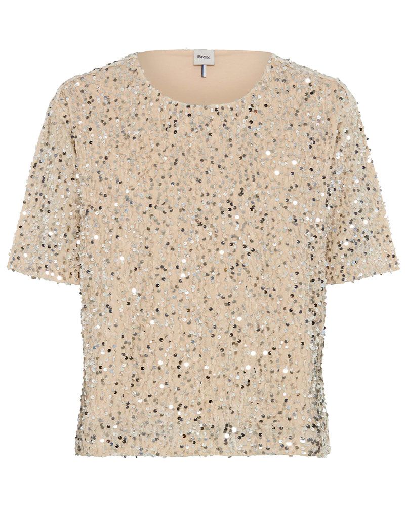 BRAX T-Shirt mit Pailletten "Cara S"