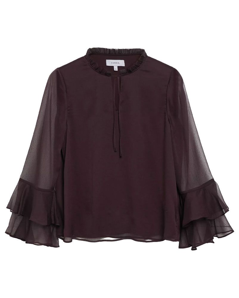 COMMA Feminine Chiffon-Bluse