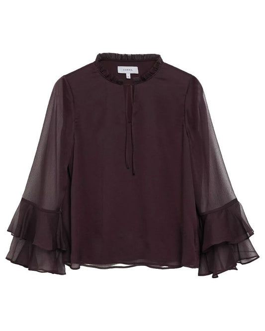 Feminine Chiffon-Bluse