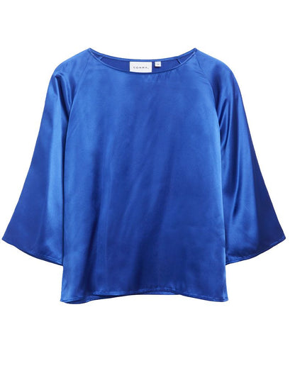 COMMA Satin-Bluse mit Raglanärmeln