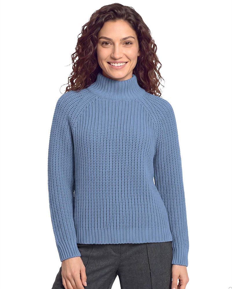 CARTOON Strukturierter Stehkragenpullover