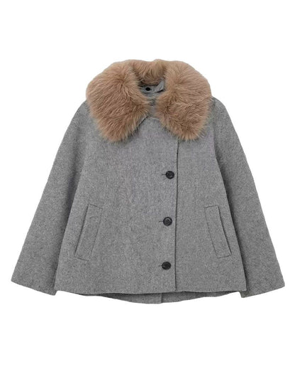 OPUS Jacke mit Fellkragen