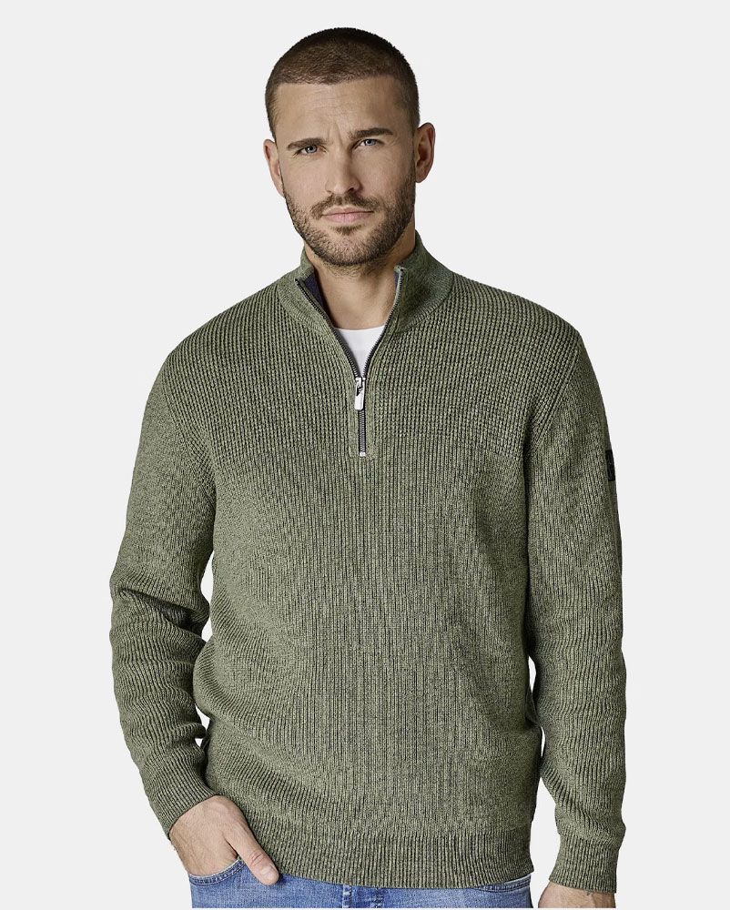 CASA MODA Stricktroyer mit Stehkragen