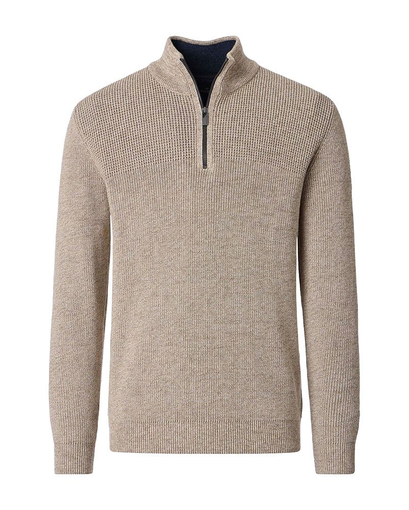 CASA MODA Stricktroyer mit Stehkragen