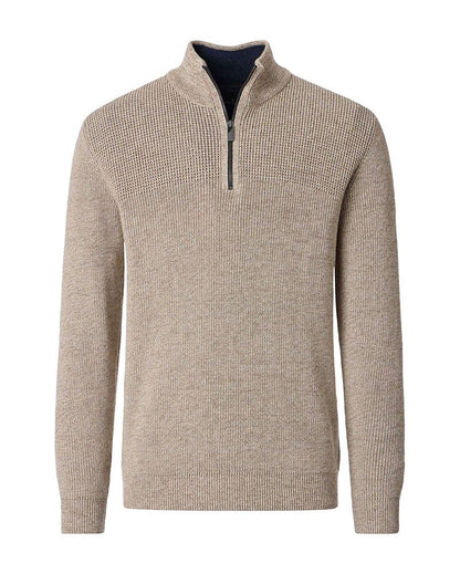 CASA MODA Stricktroyer mit Stehkragen