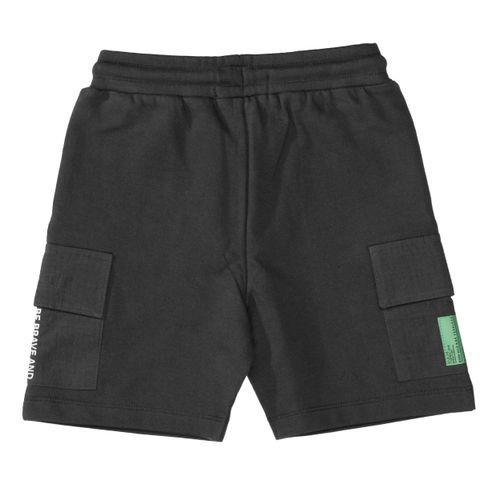 Sweatbermudas mit aufgesetzten Cargo-Taschen