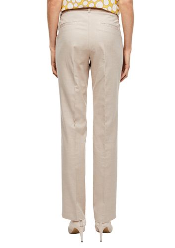 S.OLIVER BLACK Hose lang, brown pann