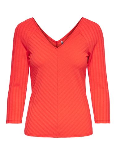 ONLY CARMAKOMA ONLY ONLGINA 3/4 V-NECK TOP JRS