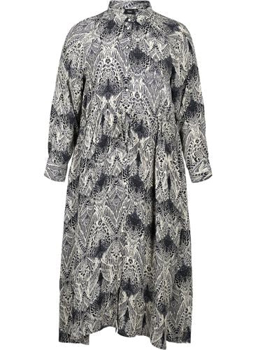 ZIZZI Bedrucktes Midikleid aus Viskose