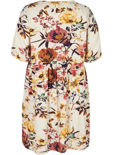 ZIZZI Midikleid aus Viskose mit Blumenprint