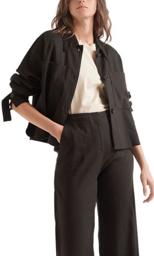 MARC CAIN Hemdjacke aus Leinenmix