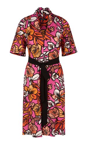MARC CAIN Weites Jerseykleid mit floralem Print