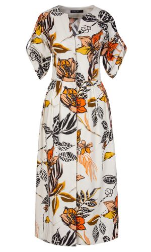 MARC CAIN Hemdblusenkleid aus Baumwolle 42