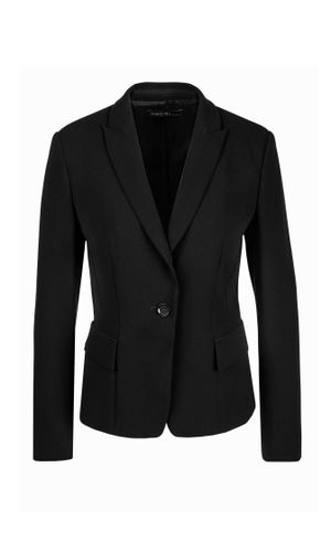 MARC CAIN Taillierter Blazer aus Crêpe 34