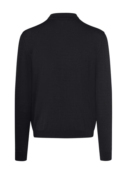 MAERZ Pullover Polokragen Knopf 1/1 Arm