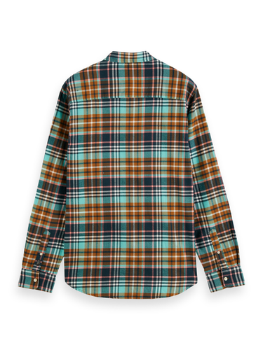Checked lightweight twill shirt in, Combo A