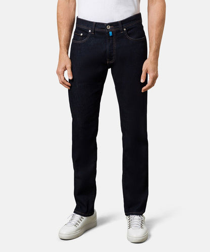 PIERRE CARDIN Lyon Tapered 118 blue black stonewash
