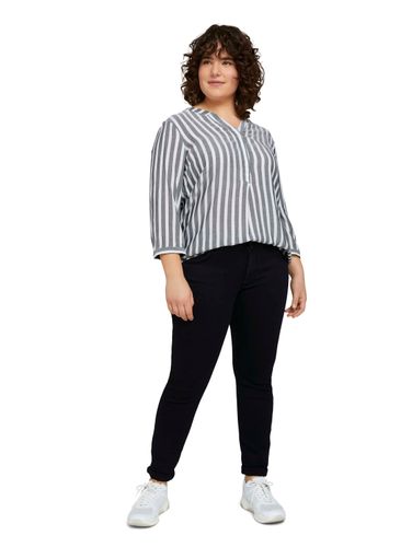 TOM TAILOR Plus Size - Gestreifte Henleybluse mit LENZING™ ECOVERO™