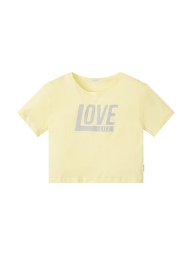 TOM TAILOR T-Shirt mit Bio-Baumwolle und Textprint