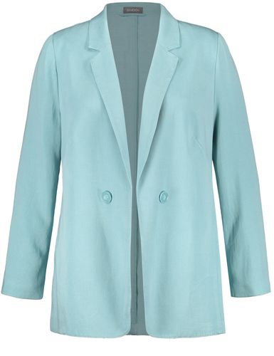 SAMOON Offener Blazer aus Lyocell-Leinen