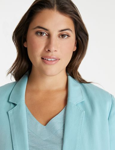 SAMOON Offener Blazer aus Lyocell-Leinen