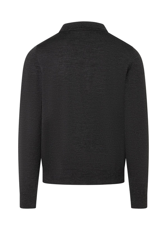 MAERZ Pullover Polokragen Knopf 1/1 Arm