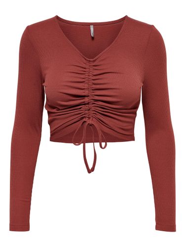 ONLY CARMAKOMA ONLY CARMAKOMA ONLSHIA L/S RUCHING SHORT TOP JRS Default Title