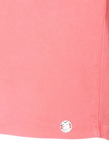 TOM TAILOR T-Shirt uni 1/2 crew-neck, flashy calypso pink