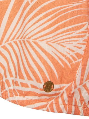 TOM TAILOR Bluse gemustert 1/2 round-neck, orange flower