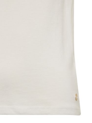 TOM TAILOR T-Shirts 1/2, cloud dancer-white