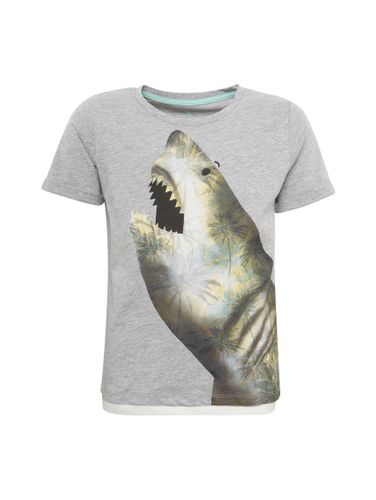 TOM TAILOR T-Shirts 1/2, drizzle melange-gray Default Title